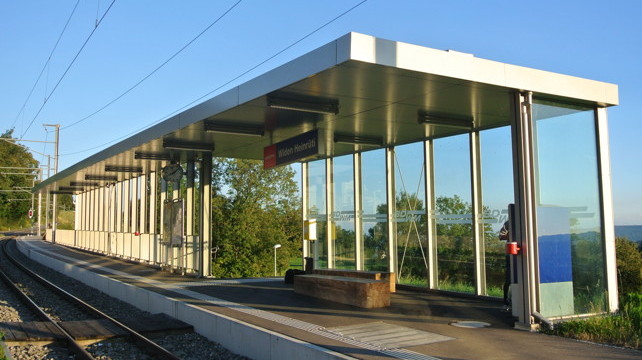 Neubau Haltestele Heinrütirank