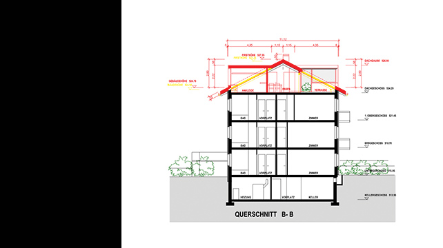 Ausbau Dachgeschoss Mehrfamilienhaus